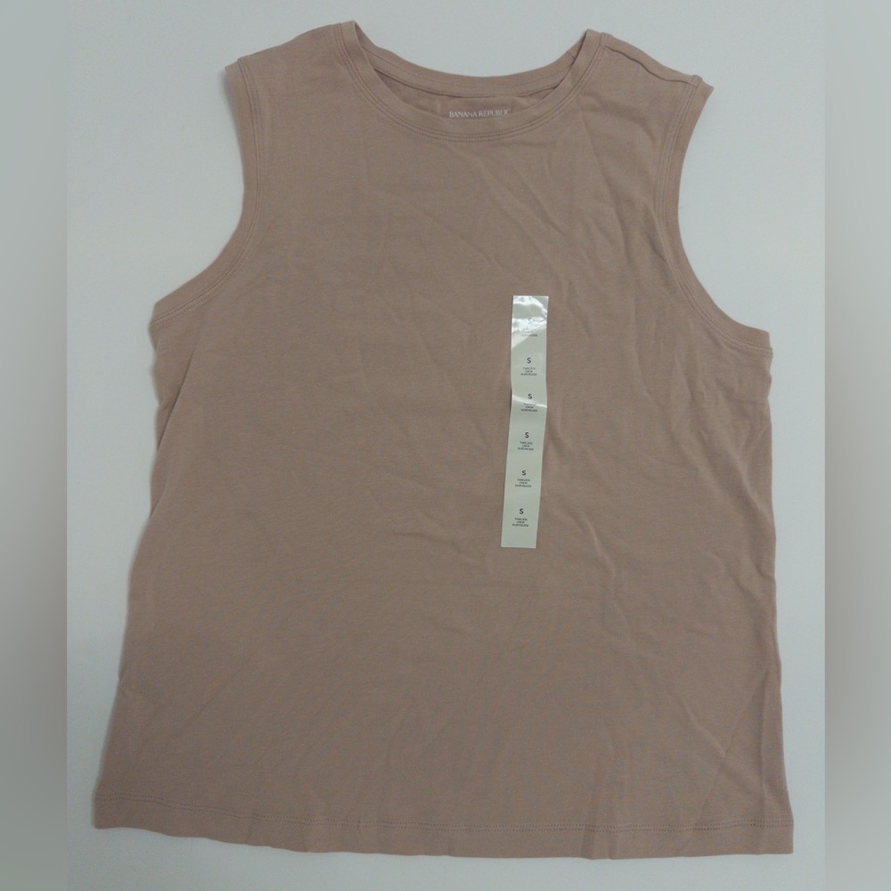 NWT Banana Republic Timeless Tank Fresco Rose Pink Size S